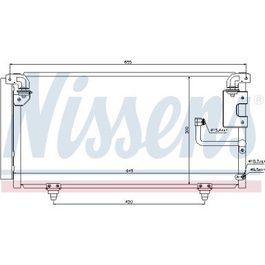 Nissens | Kondensator, Klimaanlage | 940091