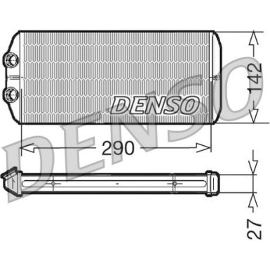 Denso | Wärmetauscher, Innenraumheizung | DRR07005