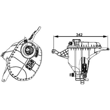 Mahle | Ausgleichsbehälter, Kühlmittel | CRT 29 001S