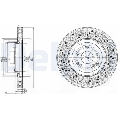 Delphi | Bremsscheibe | BG3985C