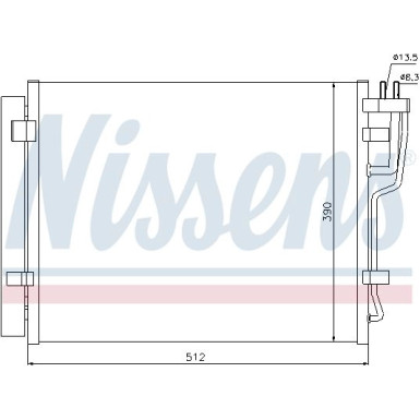 Nissens | Kondensator, Klimaanlage | 940007