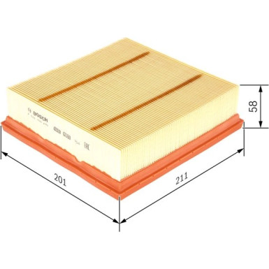 BOSCH F 026 400 498 Luftfilter