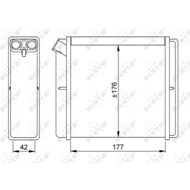 NRF | Wärmetauscher, Innenraumheizung | 52219