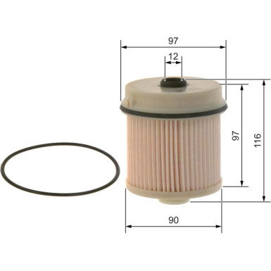 BOSCH | Kraftstofffilter | F 026 402 217