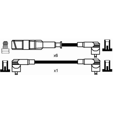 NGK | Zündleitungssatz | 0954