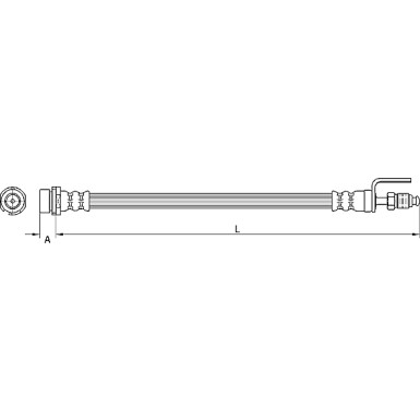 Metzger | Bremsschlauch | 4110801