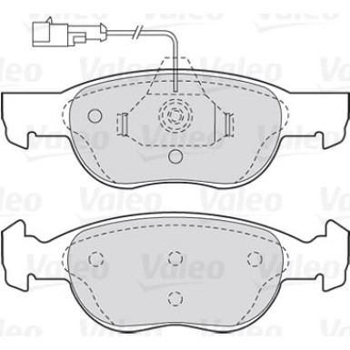 Valeo | Bremsbelagsatz, Scheibenbremse | 301040