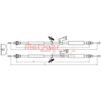 Metzger | Seilzug, Feststellbremse | 10.5368