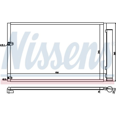 Nissens | Kondensator, Klimaanlage | 940047