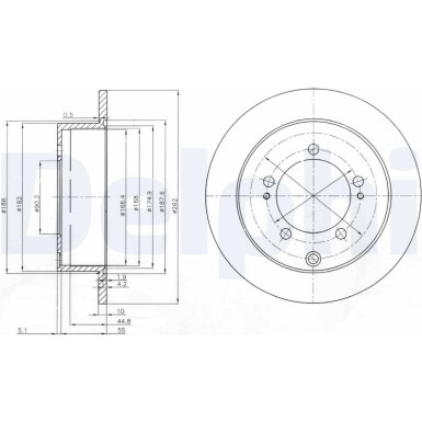 Delphi | Bremsscheibe | BG4037