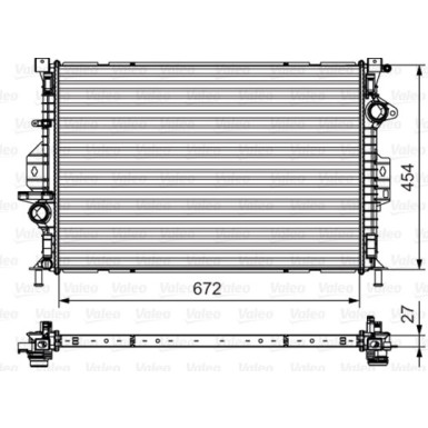 Valeo | Kühler, Motorkühlung | 735602