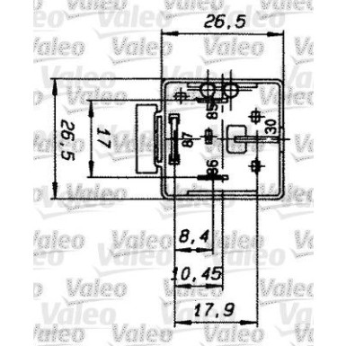 Valeo | Relais, Arbeitsstrom | 643828