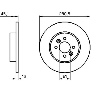 BOSCH | Bremsscheibe | 0 986 479 195