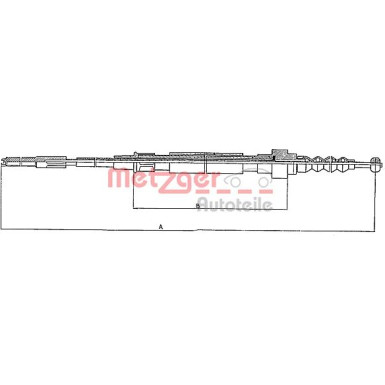 Metzger | Seilzug, Feststellbremse | 10.742