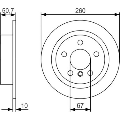 BOSCH | Bremsscheibe | 0 986 479 C96