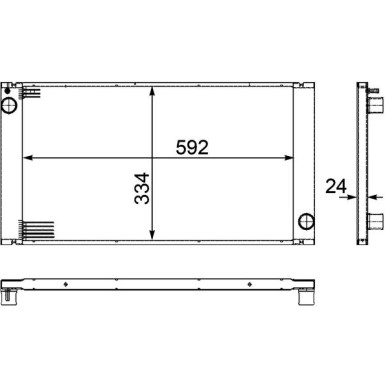 Mahle | Kühler, Motorkühlung | CR 1095 000P