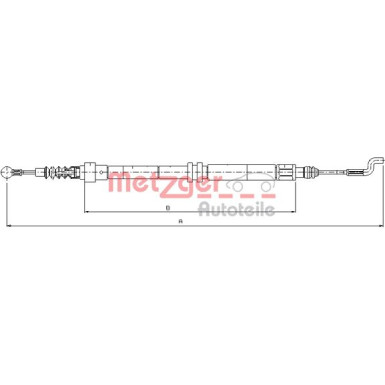 Metzger | Seilzug, Feststellbremse | 10.7393