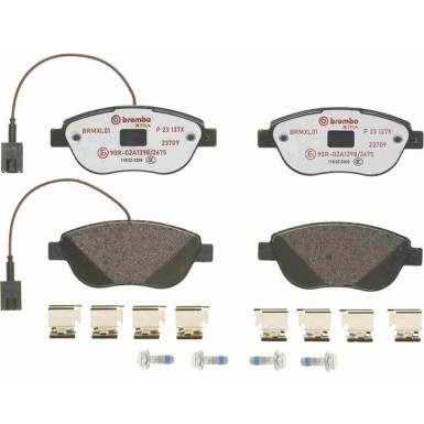 Brembo | Bremsbelagsatz, Scheibenbremse | P 23 137X
