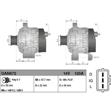 Denso | Generator | DAN672