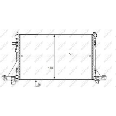 NRF | Kühler, Motorkühlung | 58481