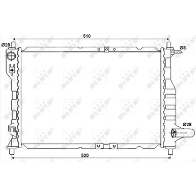 NRF | Kühler, Motorkühlung | 53068