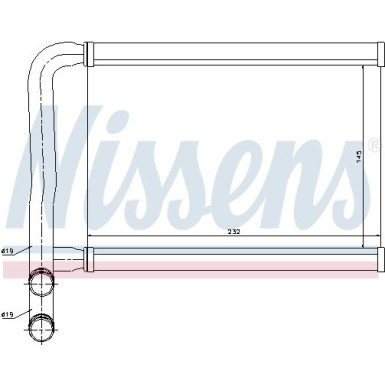 Nissens | Wärmetauscher, Innenraumheizung | 77631