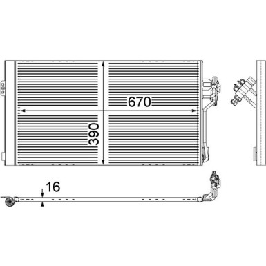 Mahle | Kondensator, Klimaanlage | AC 762 000P