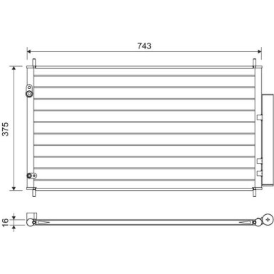 Valeo | Kondensator, Klimaanlage | 822606