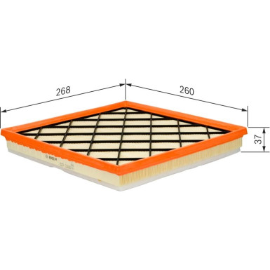 BOSCH F 026 400 217 Luftfilter