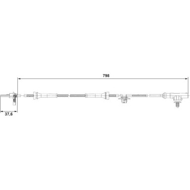 BOSCH | Sensor, Raddrehzahl | 0 265 007 687