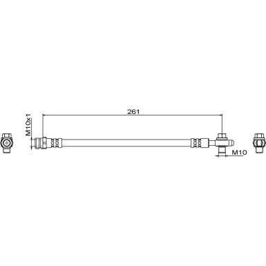 Metzger | Bremsschlauch | 4111829