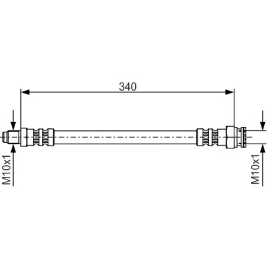 BOSCH | Bremsschlauch | 1 987 476 393