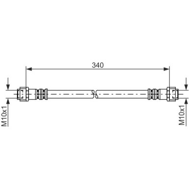 BOSCH | Bremsschlauch | 1 987 476 118