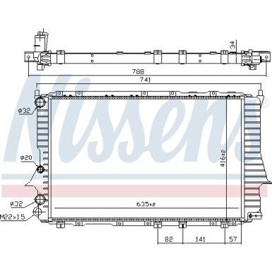 Nissens | Kühler, Motorkühlung | 60460