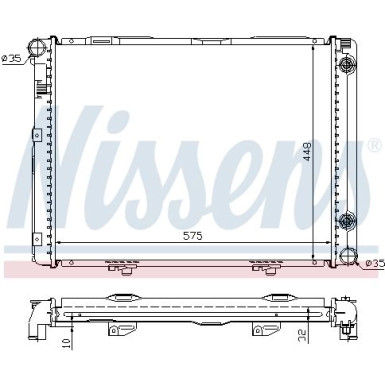 Nissens | Kühler, Motorkühlung | 62722A