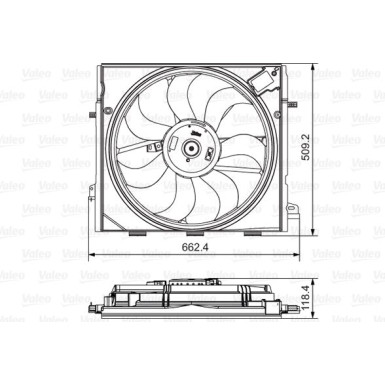 Valeo | Lüfter, Motorkühlung | 696873