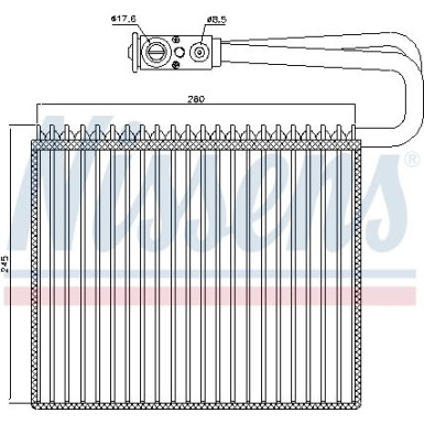 Nissens | Verdampfer, Klimaanlage | 92191