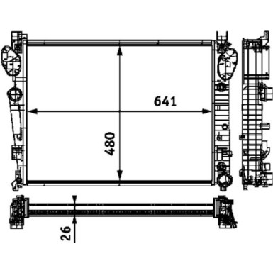 Mahle | Kühler, Motorkühlung | CR 304 000S