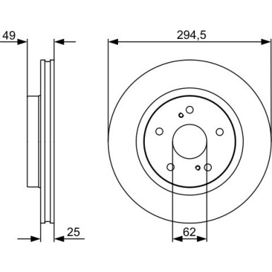 BOSCH | Bremsscheibe | 0 986 479 559