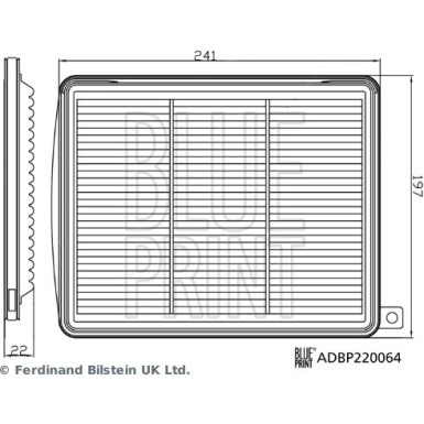 Blue Print | Luftfilter | ADBP220064