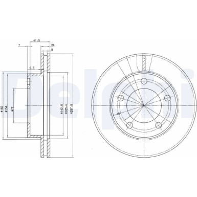 Delphi | Bremsscheibe | BG2779