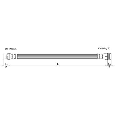 Metzger | Bremsschlauch | 4110228