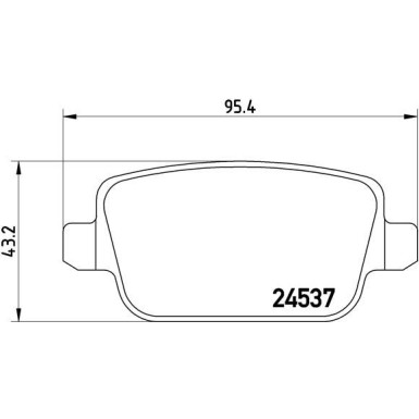 Brembo | Bremsbelagsatz, Scheibenbremse | P 44 017