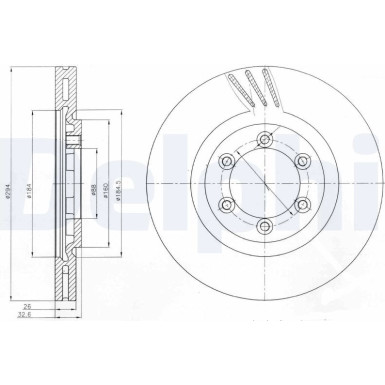 Delphi | Bremsscheibe | BG4112