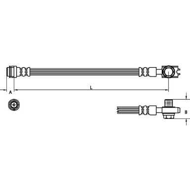 Metzger | Bremsschlauch | 4110246