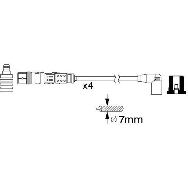 BOSCH | Zündleitungssatz | 0 986 356 312