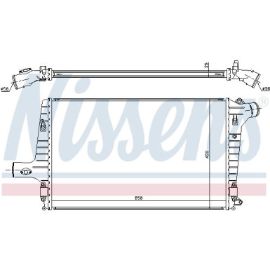 Nissens | Ladeluftkühler | 96706