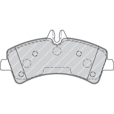 Ferodo | Bremsbelagsatz, Scheibenbremse | FVR1779