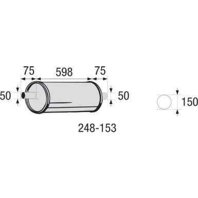 Bosal | Mittelschalldämpfer | 248-153