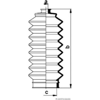 Herth+Buss Jakoparts | Faltenbalgsatz, Lenkung | J4104011